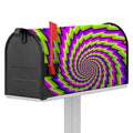 Green Twisted Moving Optical Illusion Mailbox Cover
