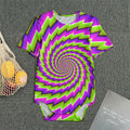 Green Twisted Moving Optical Illusion Men's Bodysuit