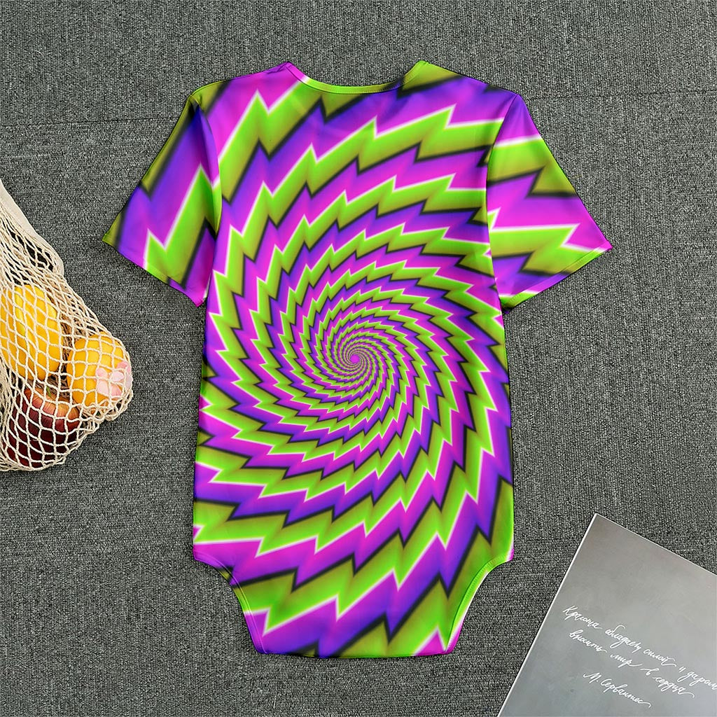 Green Twisted Moving Optical Illusion Men's Bodysuit