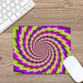 Green Twisted Moving Optical Illusion Mouse Pad