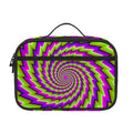 Green Twisted Moving Optical Illusion Portable Lunch Bag