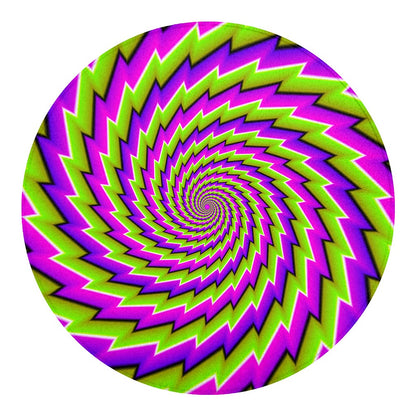 Green Twisted Moving Optical Illusion Round Blanket