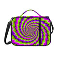 Green Twisted Moving Optical Illusion Shoulder Strap Bible Bag