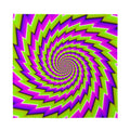 Green Twisted Moving Optical Illusion Silk Bandana