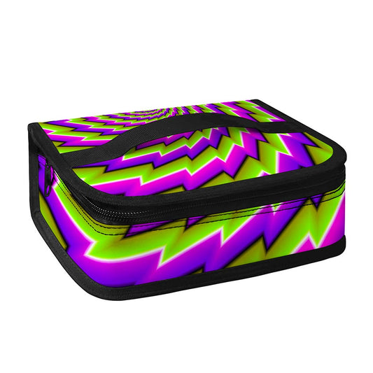 Green Twisted Moving Optical Illusion Small Lunch Bag
