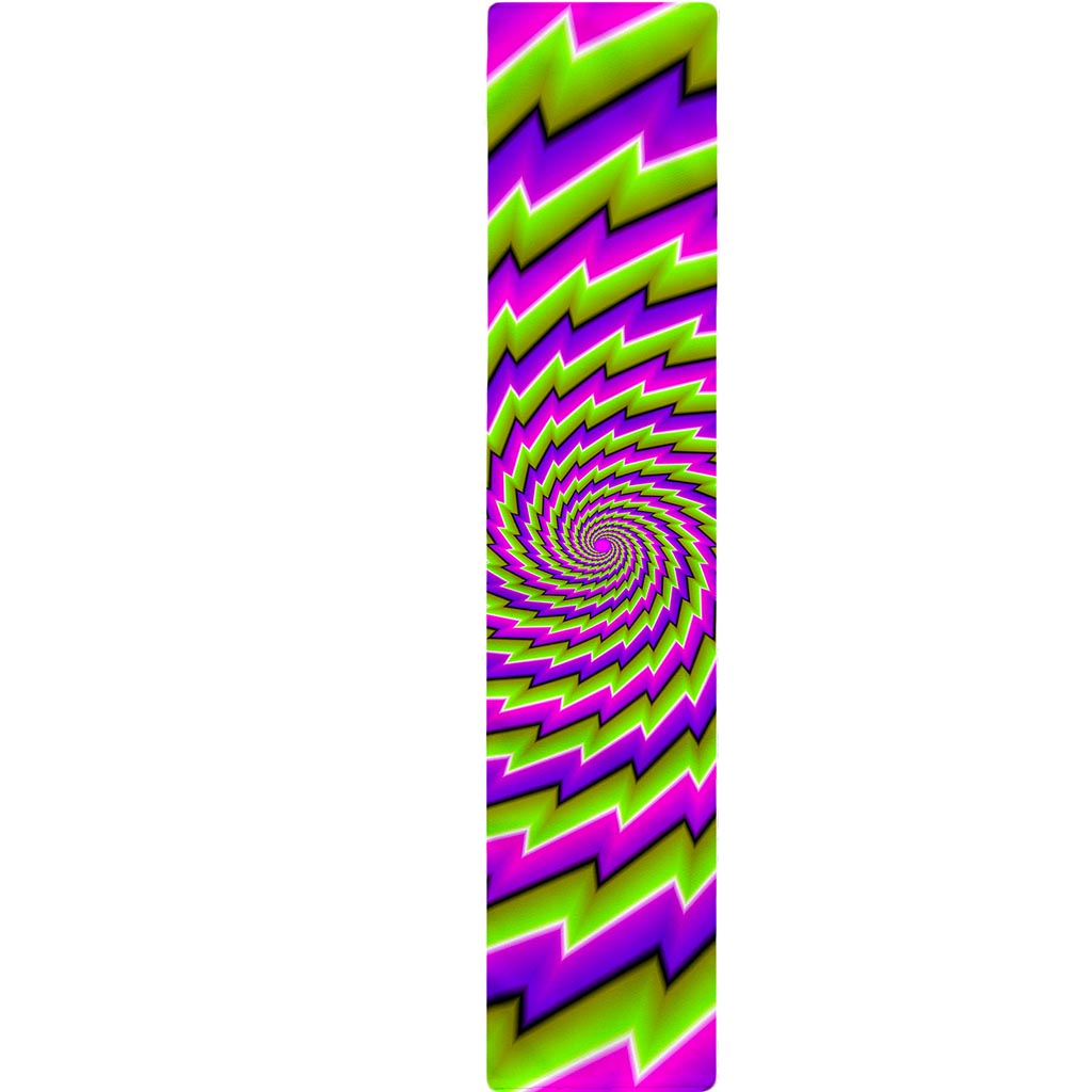 Green Twisted Moving Optical Illusion Table Runner