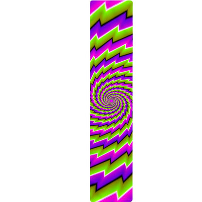 Green Twisted Moving Optical Illusion Table Runner