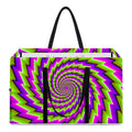 Green Twisted Moving Optical Illusion Utility Tote Bag