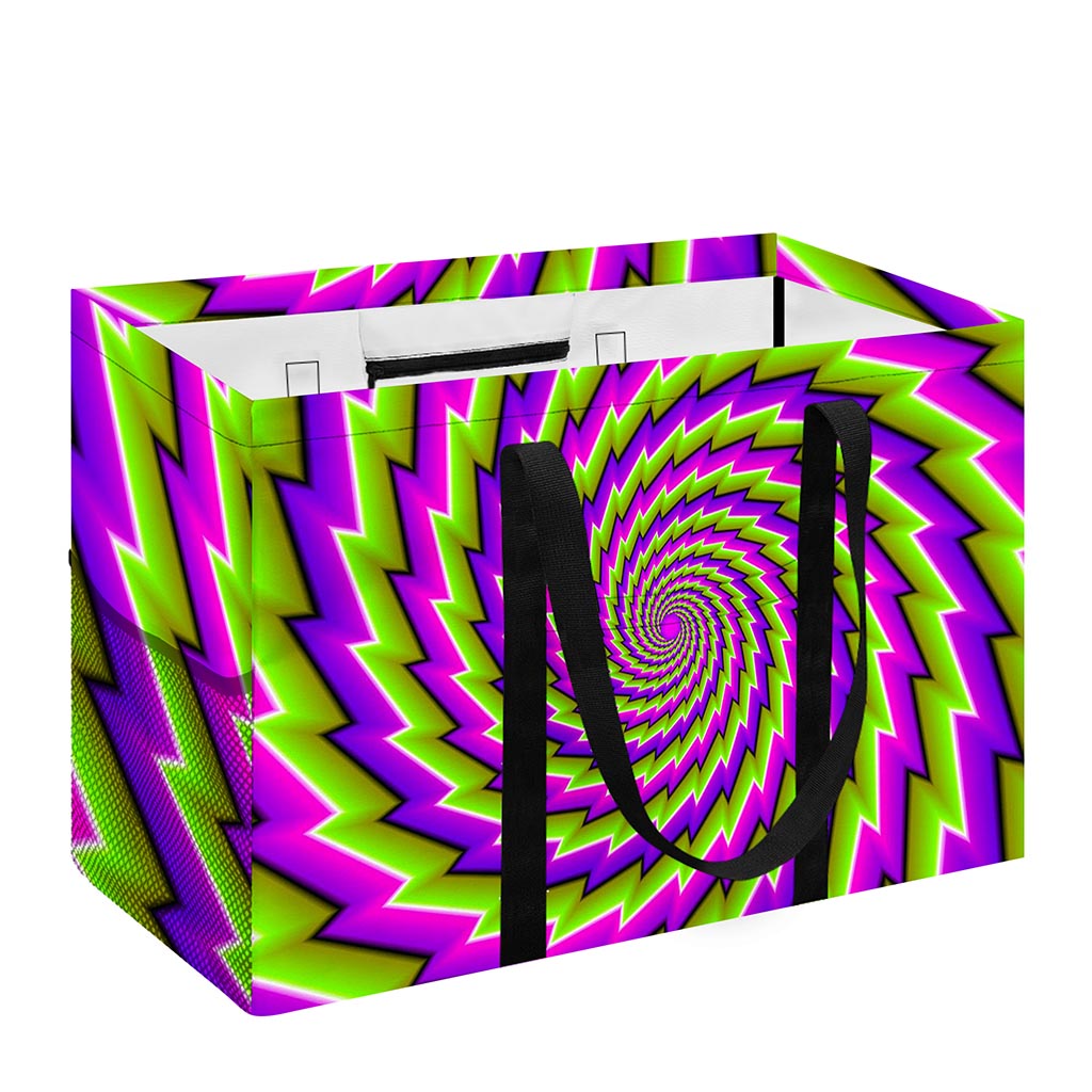 Green Twisted Moving Optical Illusion Utility Tote Bag