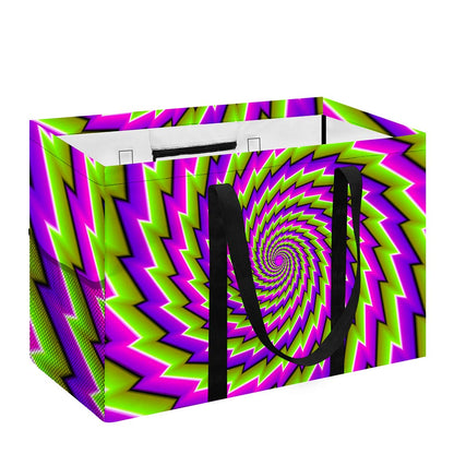 Green Twisted Moving Optical Illusion Utility Tote Bag