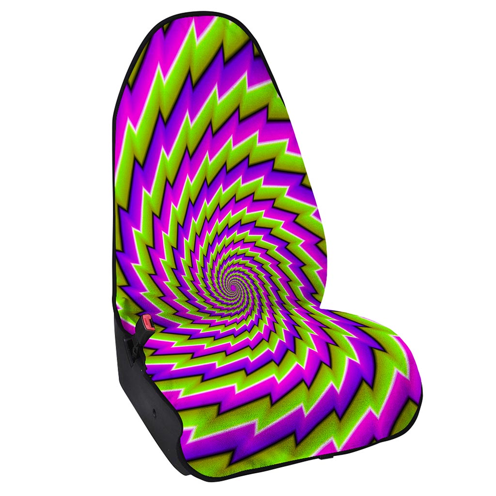 Green Twisted Moving Optical Illusion Waterproof Car Seat Cover