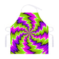 Green Vortex Moving Optical Illusion Adjustable Apron