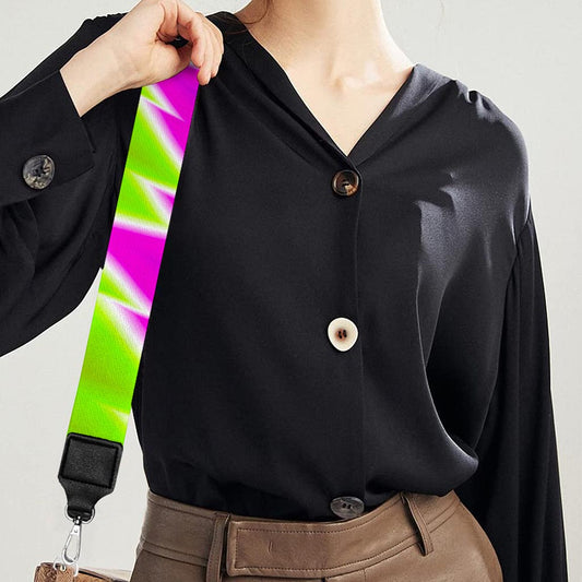Green Vortex Moving Optical Illusion Bag Strap