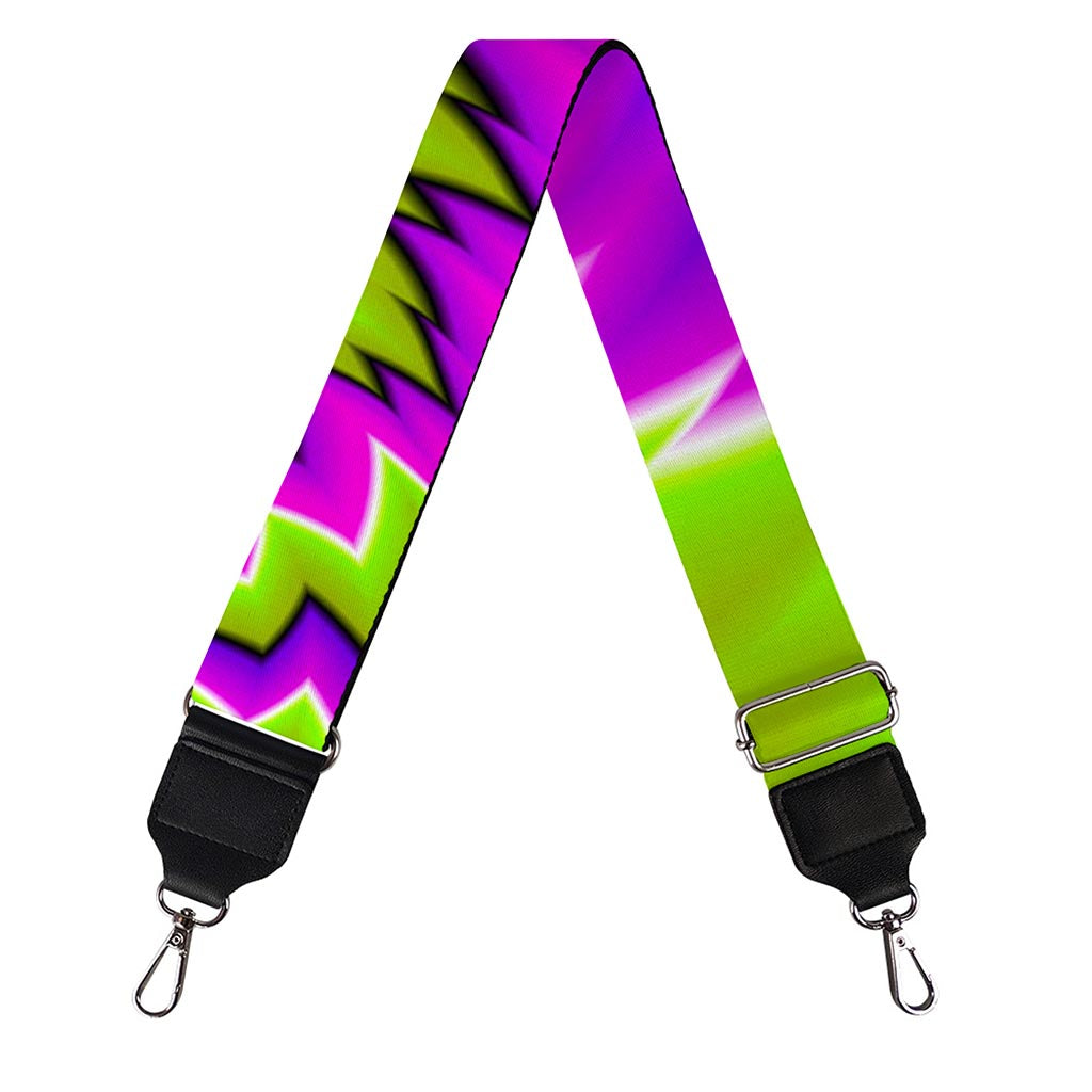 Green Vortex Moving Optical Illusion Bag Strap