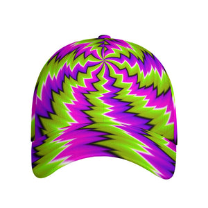 Green Vortex Moving Optical Illusion Baseball Cap