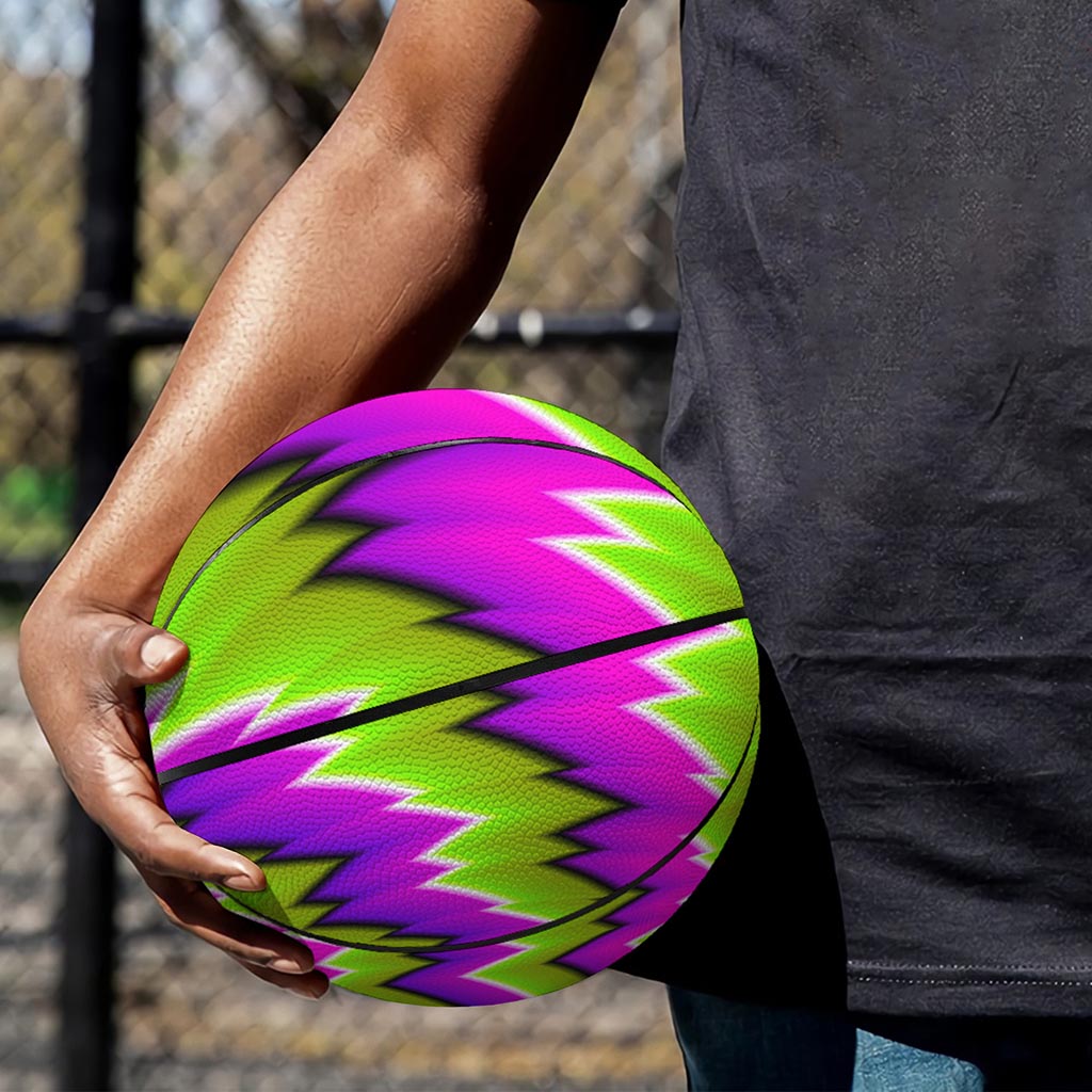 Green Vortex Moving Optical Illusion Basketball