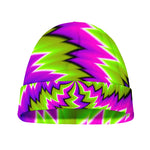 Green Vortex Moving Optical Illusion Beanie