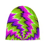 Green Vortex Moving Optical Illusion Beanie