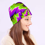 Green Vortex Moving Optical Illusion Beanie