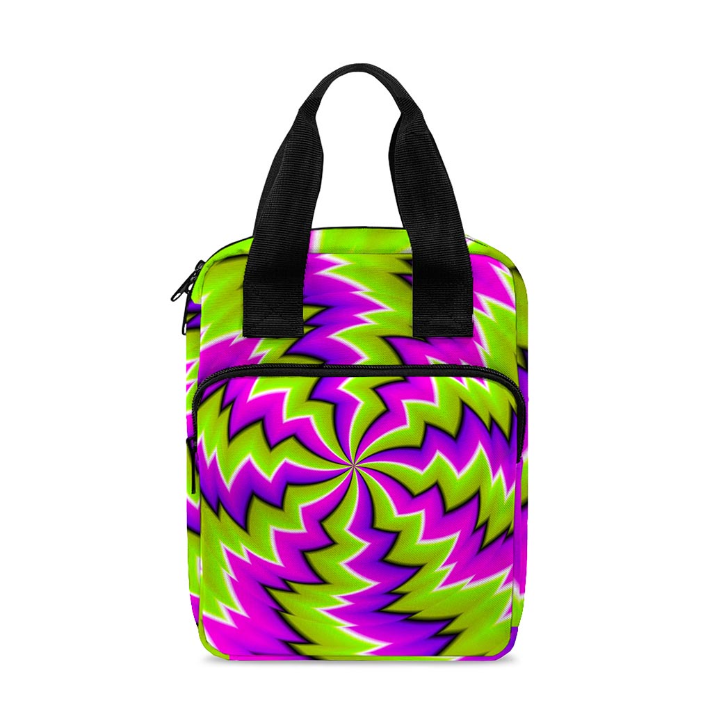 Green Vortex Moving Optical Illusion Bible Tote Bag