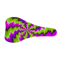 Green Vortex Moving Optical Illusion Bicycle Seat Cover