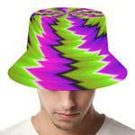 Green Vortex Moving Optical Illusion Bucket Hat