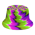 Green Vortex Moving Optical Illusion Bucket Hat