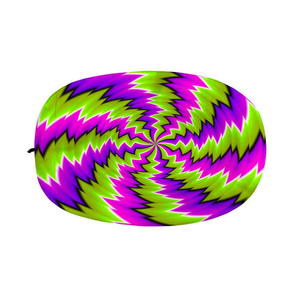 Green Vortex Moving Optical Illusion Car Side Mirror Covers