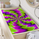 Green Vortex Moving Optical Illusion Changing Pad Cover