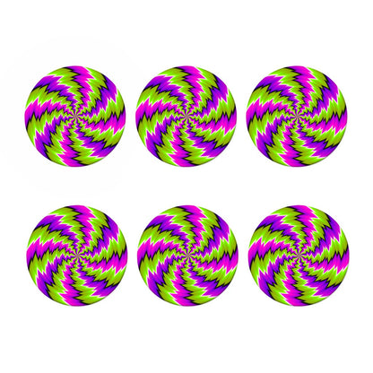 Green Vortex Moving Optical Illusion Coaster Set