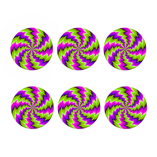 Green Vortex Moving Optical Illusion Coaster Set