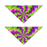 Green Vortex Moving Optical Illusion Dog Bandana