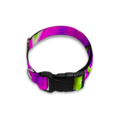 Green Vortex Moving Optical Illusion Dog Collar