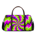 Green Vortex Moving Optical Illusion Duffel Bag