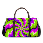 Green Vortex Moving Optical Illusion Duffle Bag