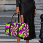 Green Vortex Moving Optical Illusion Duffle Bag