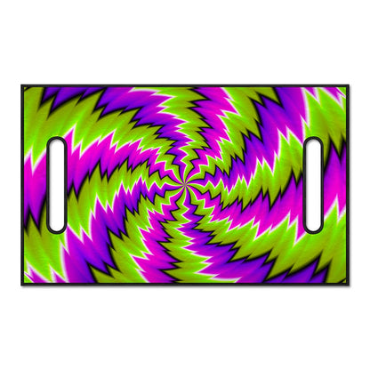 Green Vortex Moving Optical Illusion Golf Cart Seat Cover