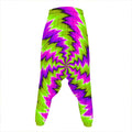 Green Vortex Moving Optical Illusion Hammer Pants