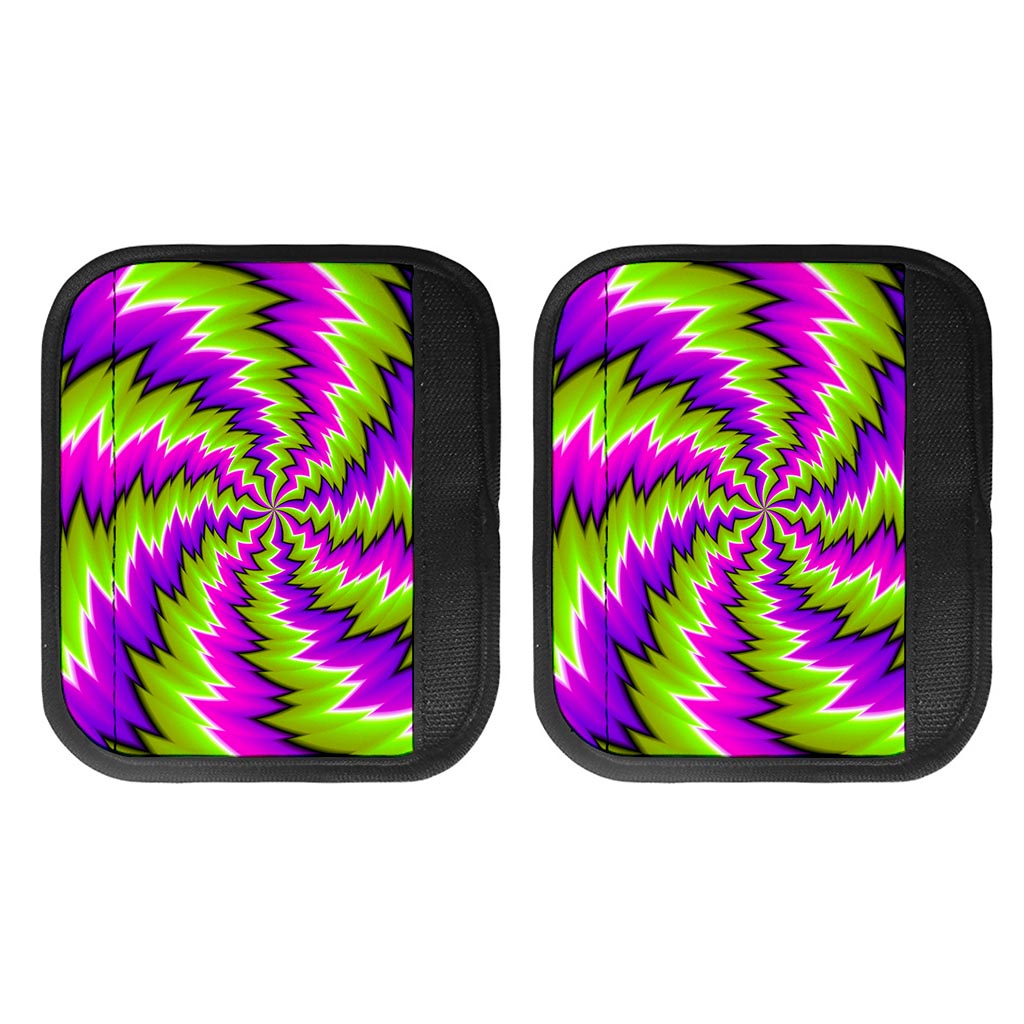 Green Vortex Moving Optical Illusion Handle Covers