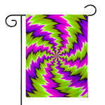 Green Vortex Moving Optical Illusion House Flag