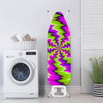 Green Vortex Moving Optical Illusion Ironing Board Cover