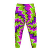 Green Vortex Moving Optical Illusion Jogger Pants