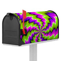 Green Vortex Moving Optical Illusion Mailbox Cover