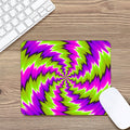 Green Vortex Moving Optical Illusion Mouse Pad