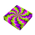 Green Vortex Moving Optical Illusion Outdoor Seat Cushion Cover