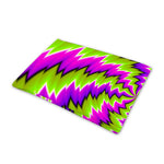 Green Vortex Moving Optical Illusion Pet Cooling Mat Cover