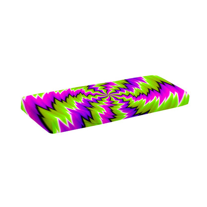 Green Vortex Moving Optical Illusion Piano Keyboard Cover