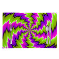 Green Vortex Moving Optical Illusion Placemat