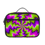Green Vortex Moving Optical Illusion Portable Lunch Bag