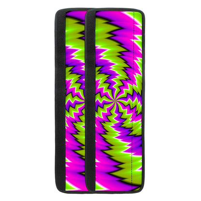 Green Vortex Moving Optical Illusion Refrigerator Handle Covers